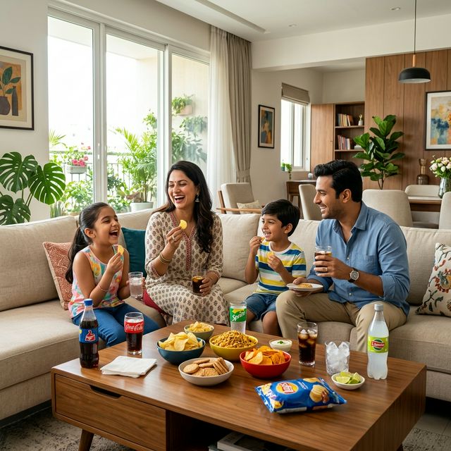 People enjoying snacks
